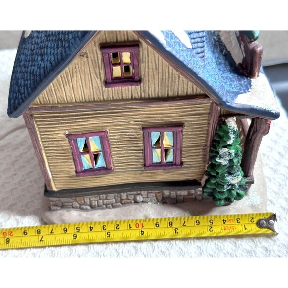 Decorative Outfit Country Hunting Lodge 3D Lighted Log Cabin Christmas Train Set - Picture 13 of 13